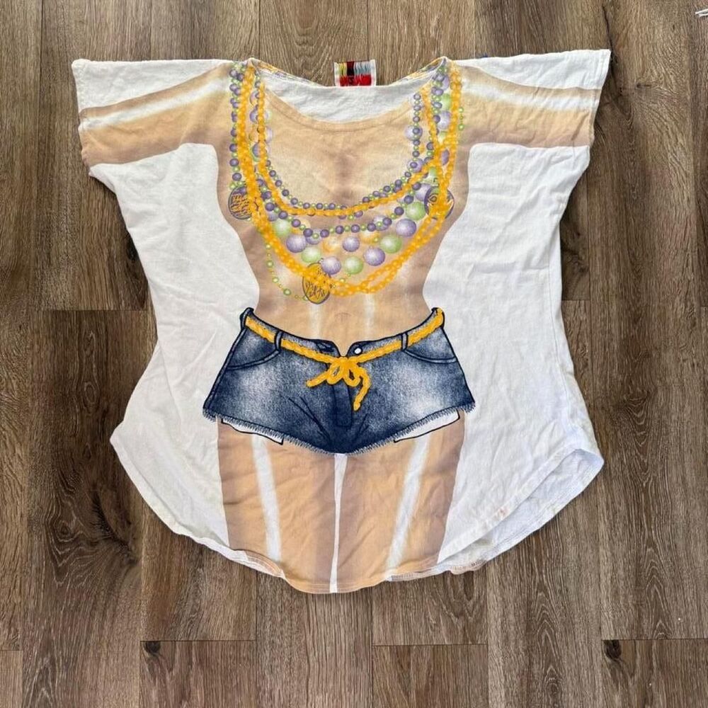 Mardi Gras Swim Cover Up